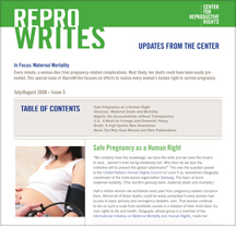ReproWrites - Maternal Mortality